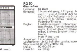 Novanex RG 50 Reverb