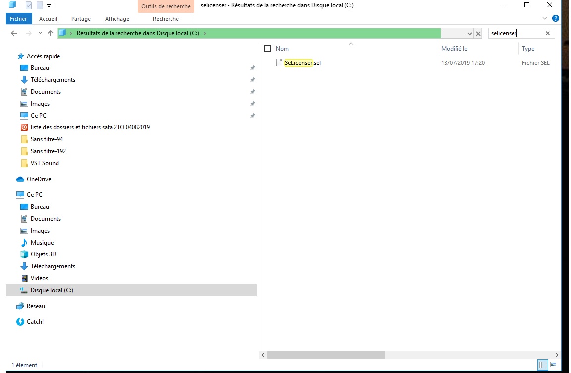 3 chercher selicenser
