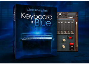 Keyboard in Blue Box