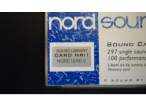 Clavia Nord Lead/Rack PCMCIA Sound Cards