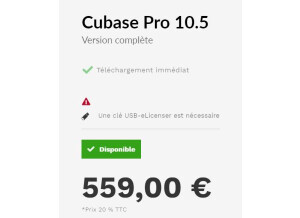 Steinberg Cubase Pro 10.5 (3493)