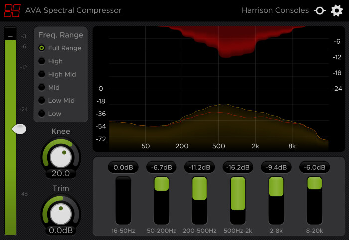 AVA Spectral Compressor GUI AVA Spectral Compressor GUI