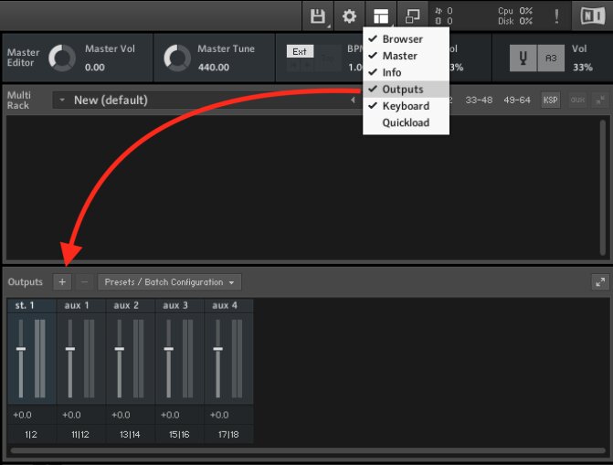 Steinberg Cubase : Afficher les sorties Steinberg Cubase : Afficher les sorties