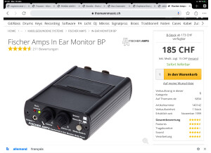 Fischer Amps In-Ear monitor BP (12391)