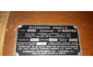 ORGAN HAMMOND C2-B3 E