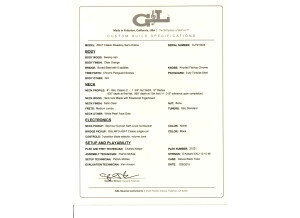 Custom build specifications