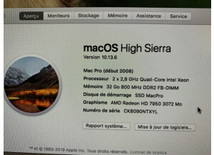 Apple Mac Pro 3,1 (2008)  8 cores (96967)