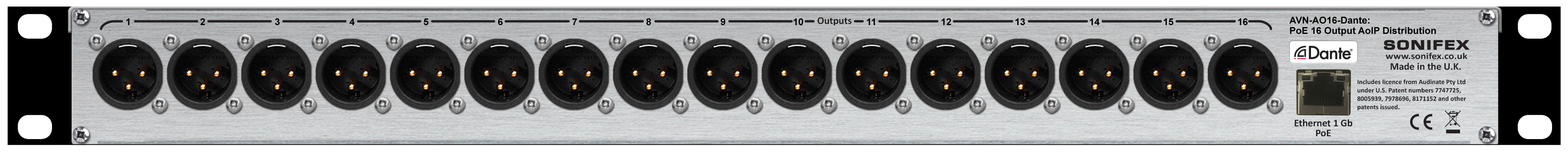 Sonifex AVN-AO16 : avn-ao16-rear-300dpi