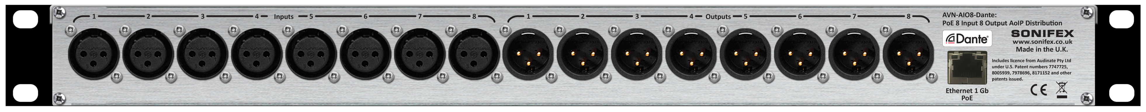 Sonifex AVN-AIO8 : avn-aio8-rear-300dpi