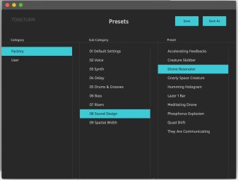 FRQ Shift Presets FRQ Shift Presets