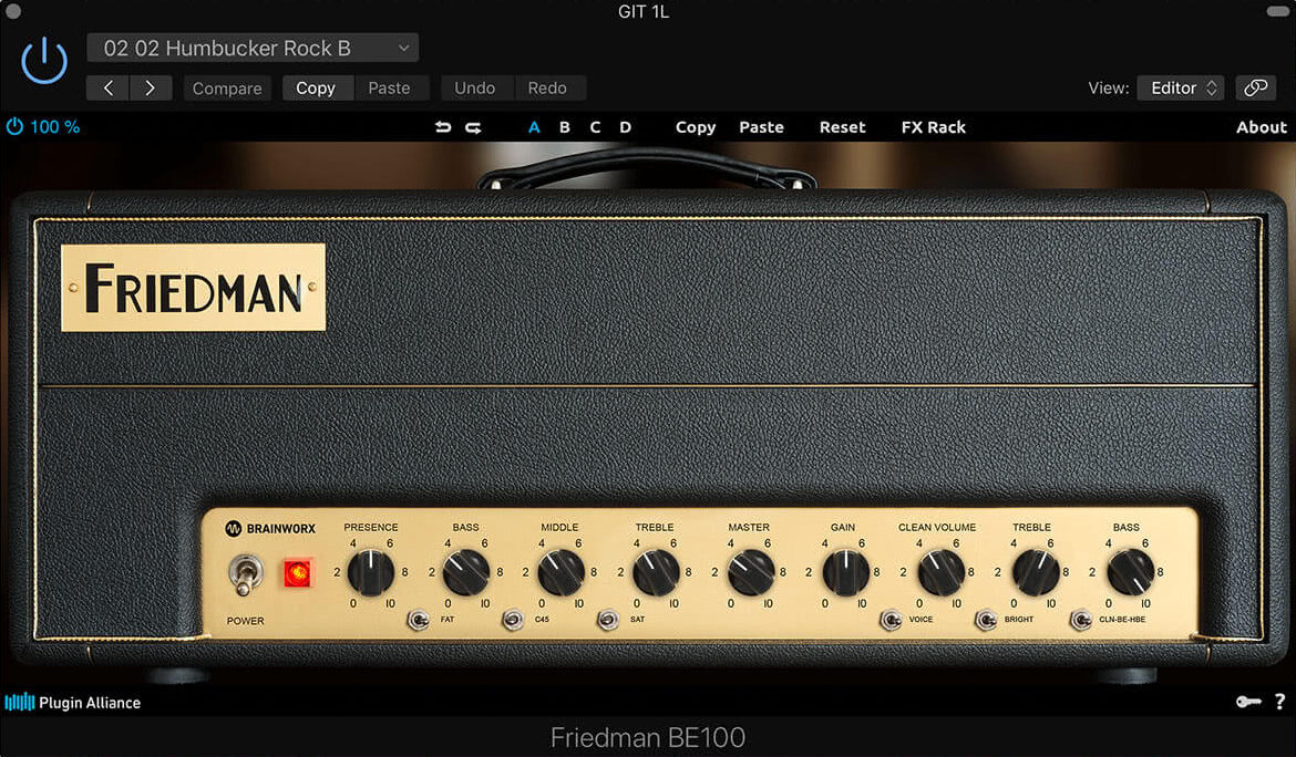 Brainworx Friedman BE-100 : BE100 Simple