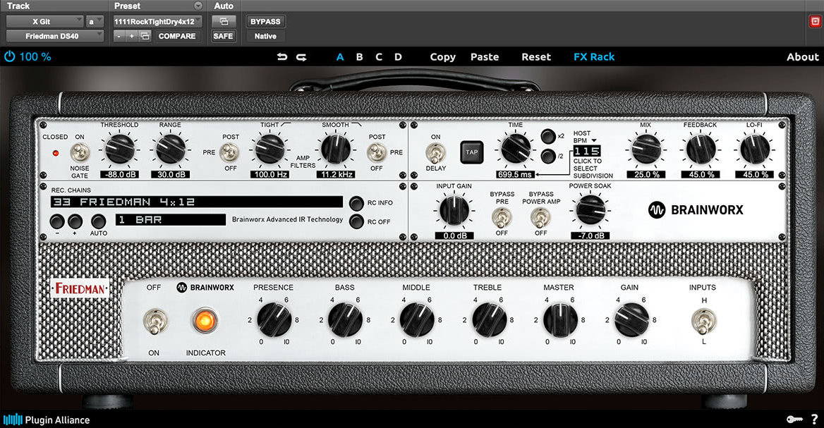Brainworx Friedman DS-40 : DS-40 Advanced