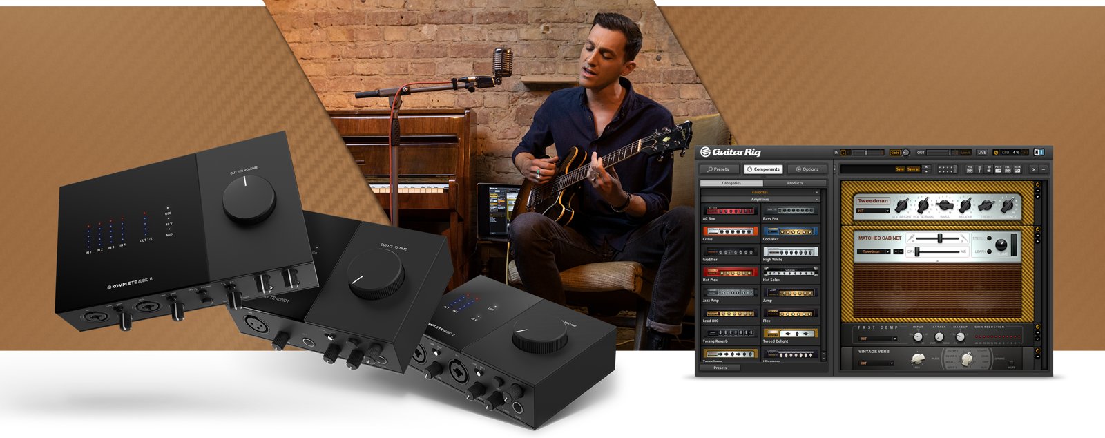NI Komplete Audio Guitar Rig Offer
