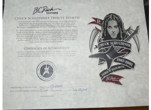 B.C. Rich Chuck Schuldiner Tribute Stealth