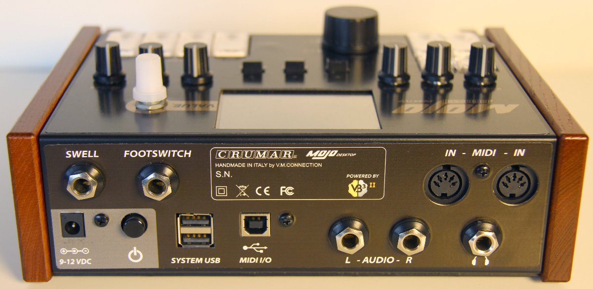 Crumar Mojo Desktop : Mojo Desktop Rear