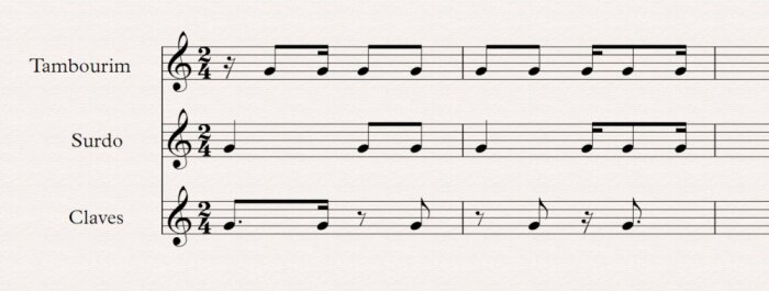 surdo+tambourim+claves surdo+tambourim+claves