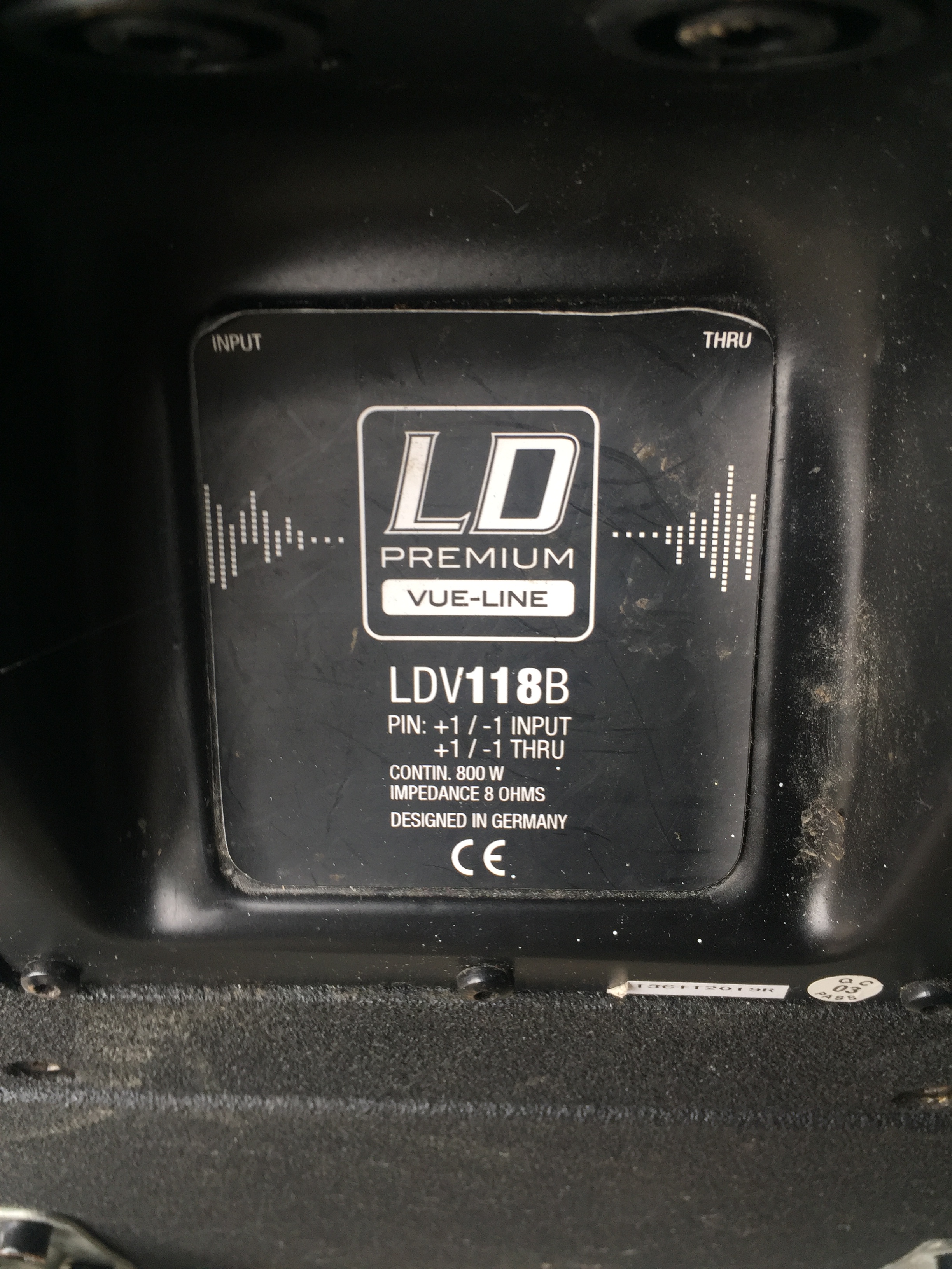 Vends 2 x Sub Basse LD Systems L118B