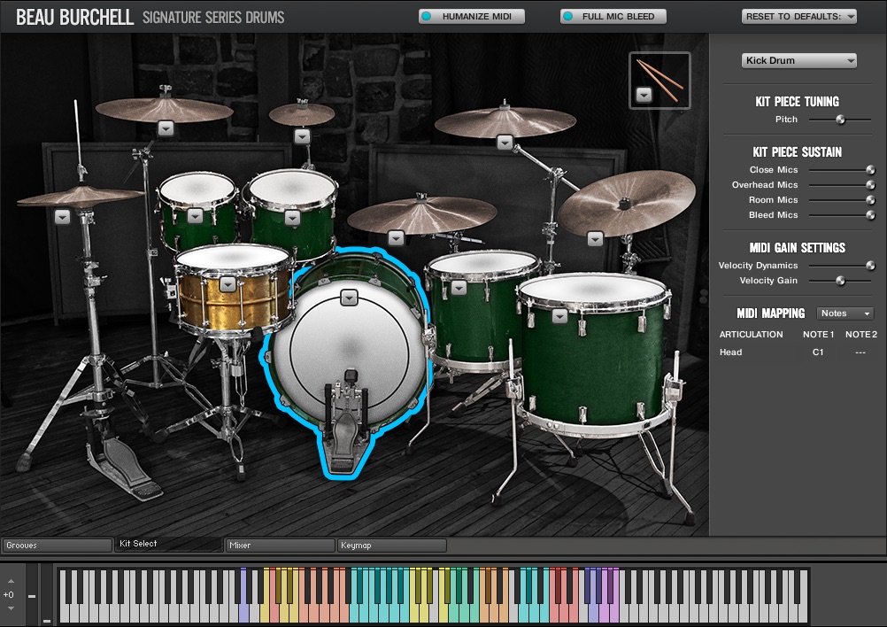 Room Sound Beau Burchell Signature Series Drums : Room Sound Beau Burchell Signature Series Drums (886)
