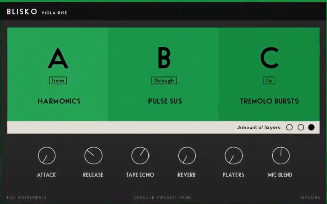 Felt Instruments Blisko Viola : Morphing