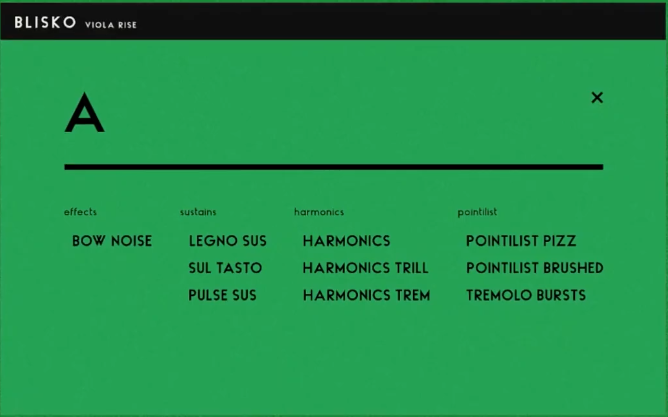 Felt Instruments Blisko Viola : Articulations