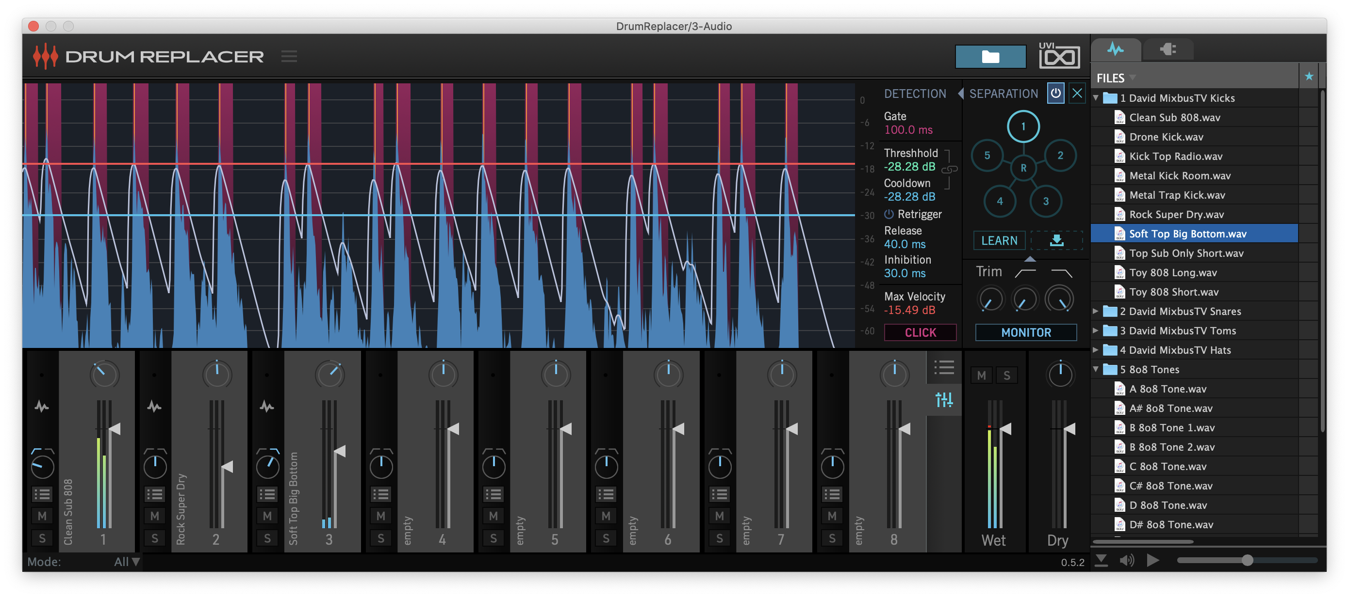 Drum-Replacer_GUI_Mixer
