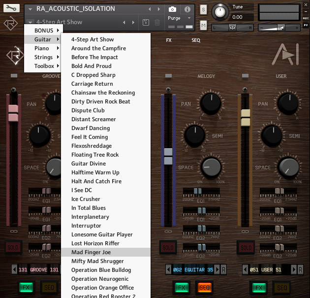 Acoustic isolation Mix