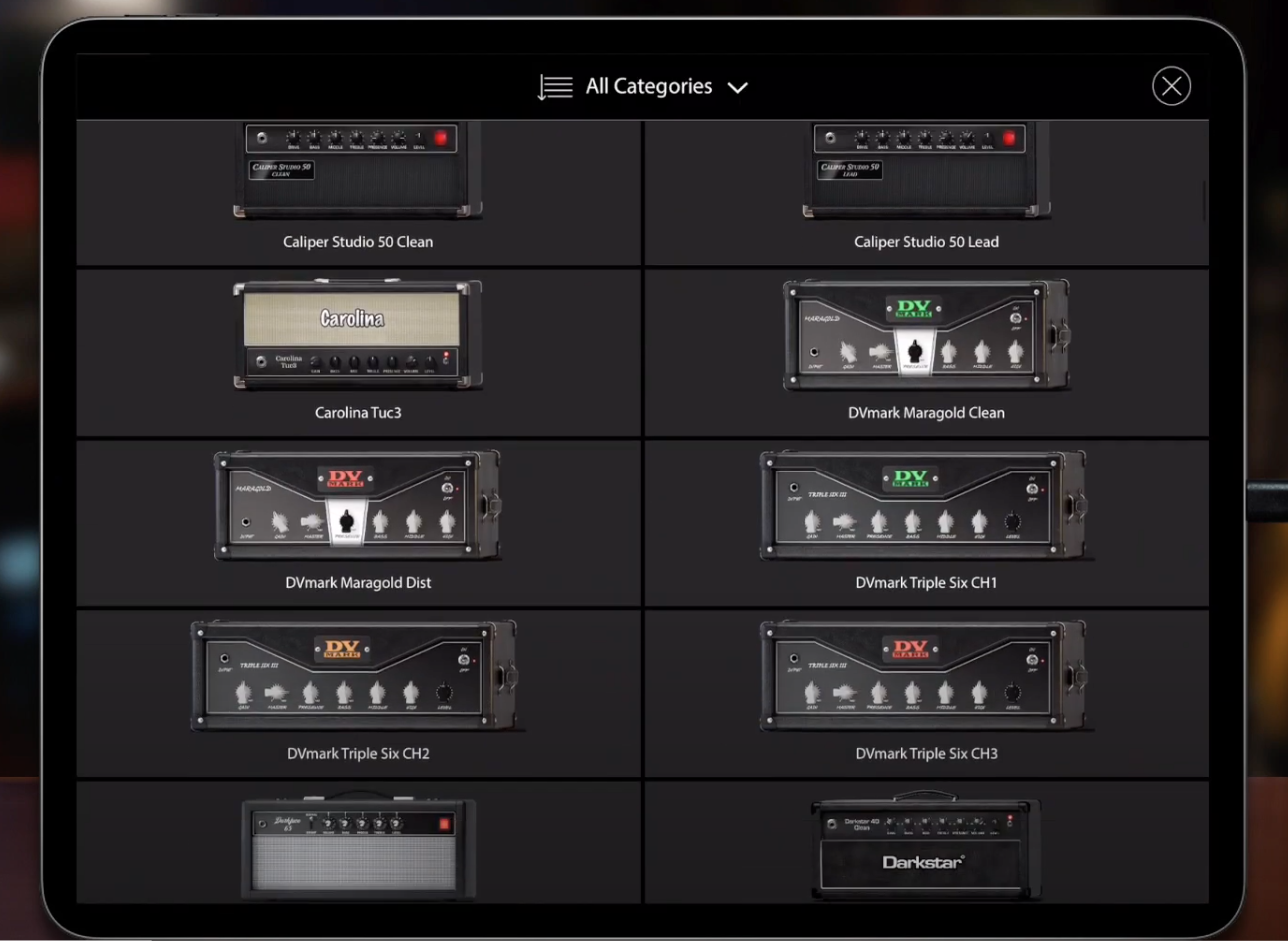 Amp selection