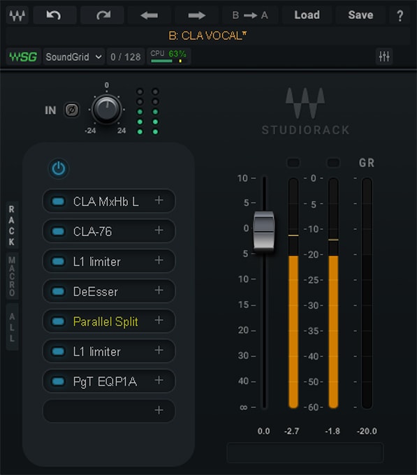Waves StudioRack V11 : studiorack4