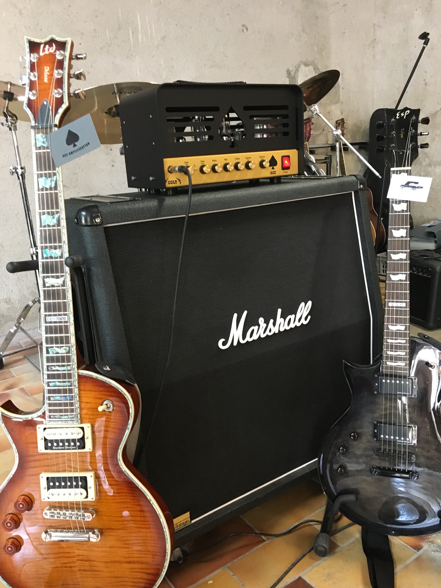 LTD EC-1000 Amber Sunburst