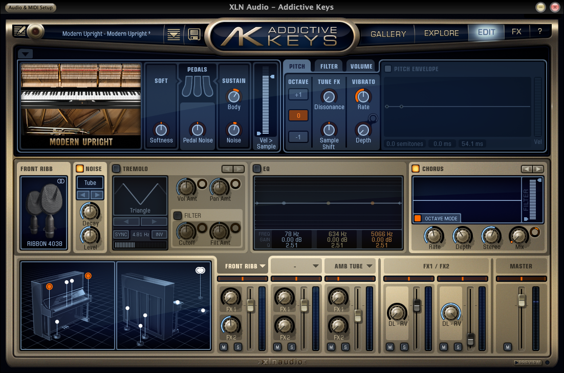 XLN Audio Addictive Keys Modern Upright
