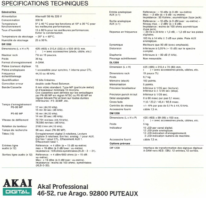 Pictures and images Akai Professional DR1200 A-DAM