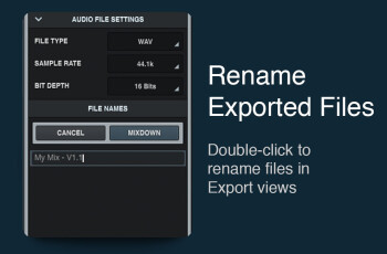 Rename Exportes Files