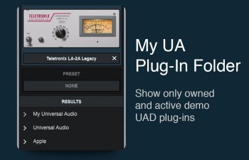 My UA Plugin Folder My UA Plugin Folder