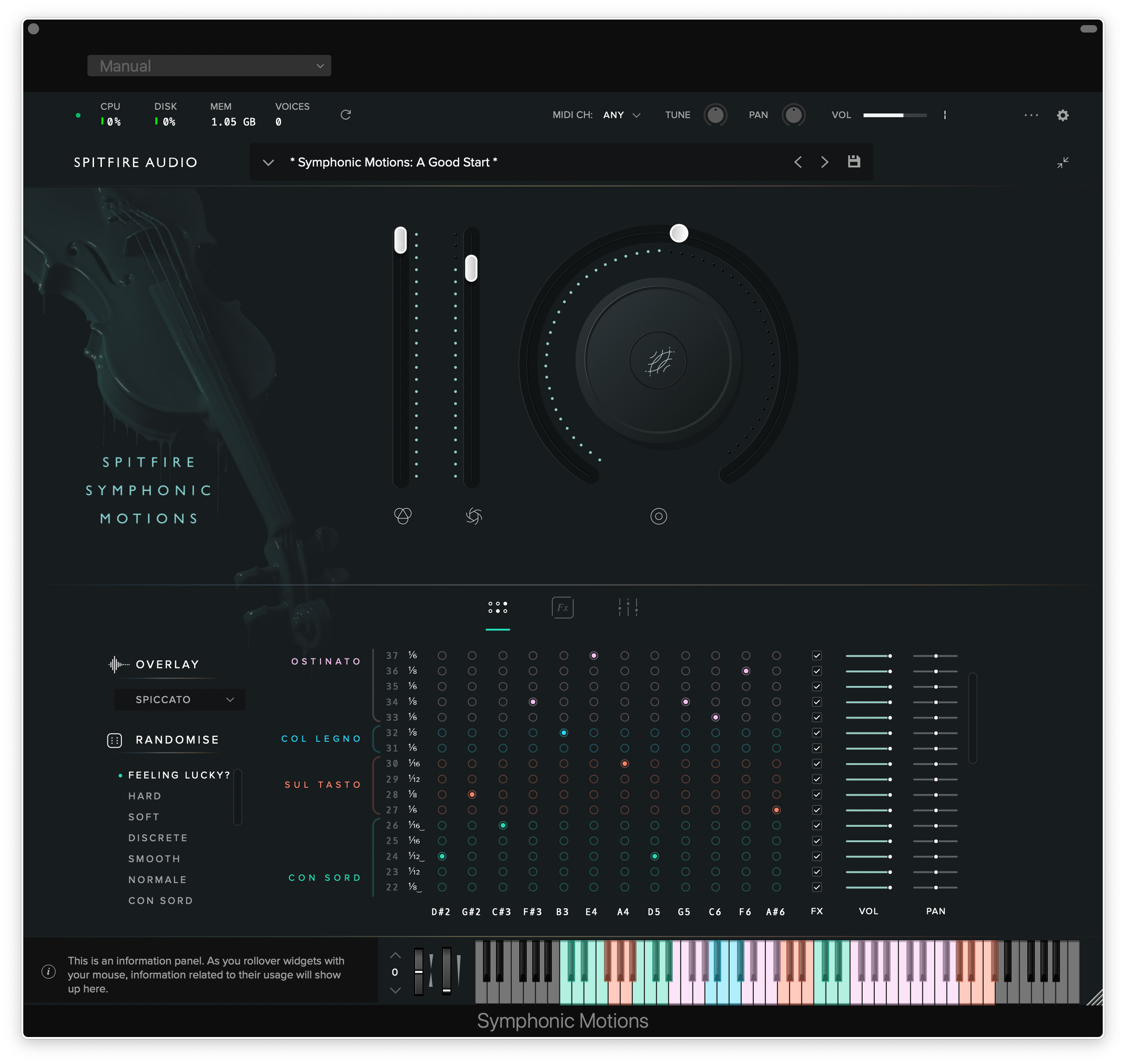Symphonic Motions GUI