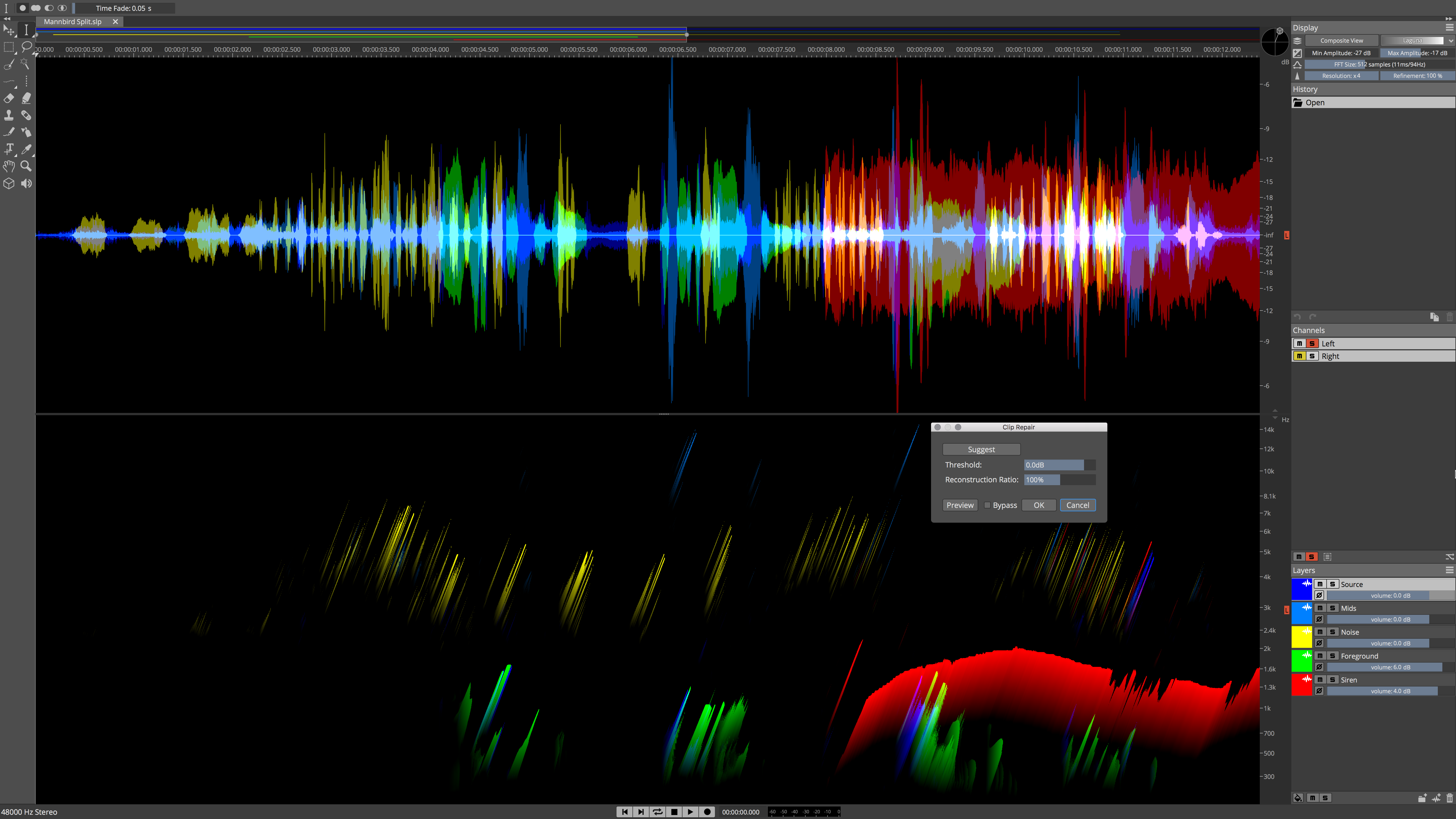 Steinberg SpectraLayers Pro 7 : Clip Repair
