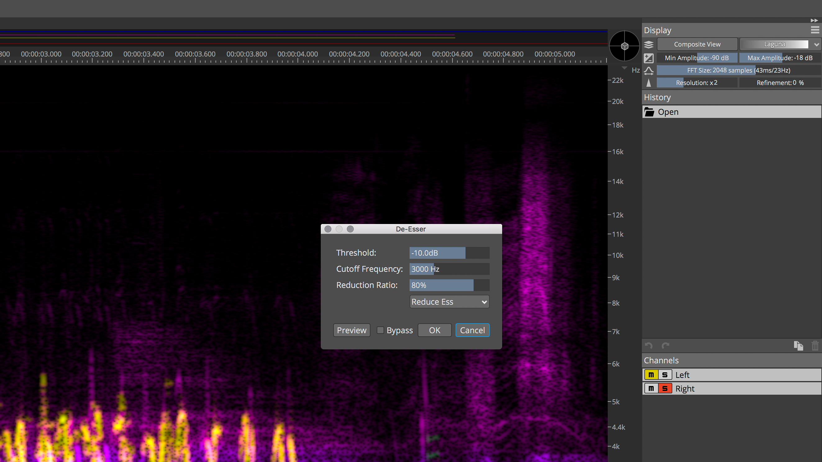 Steinberg SpectraLayers Pro 7 : De-Esser