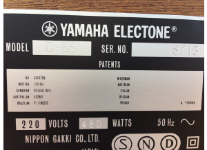 Yamaha Electone D65 (29451)