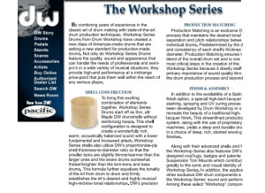 DW Drums Workshop Series Drums (89135)