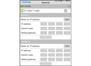 Anubis SPS 2 Network Settings