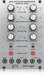 Behringer Dual Enveloppe Generator Module 1003 : DUAL-ENVELOPE-GENERATOR-MODULE-1003_P0E8W_Top_XL Behringer Dual Enveloppe Generator Module 1003 : DUAL-ENVELOPE-GENERATOR-MODULE-1003_P0E8W_Top_XL