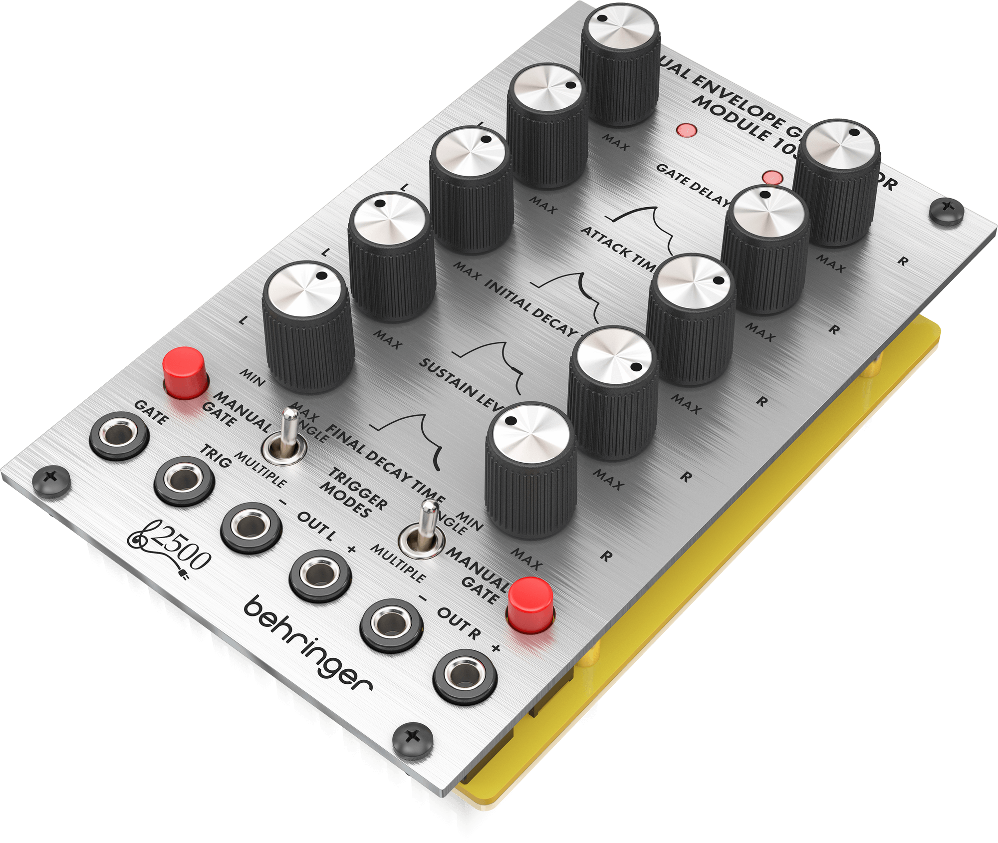 Behringer Dual Enveloppe Generator Module 1033 : DUAL-ENVELOPE-GENERATOR-MODULE-1033_P0E92_Right_XL