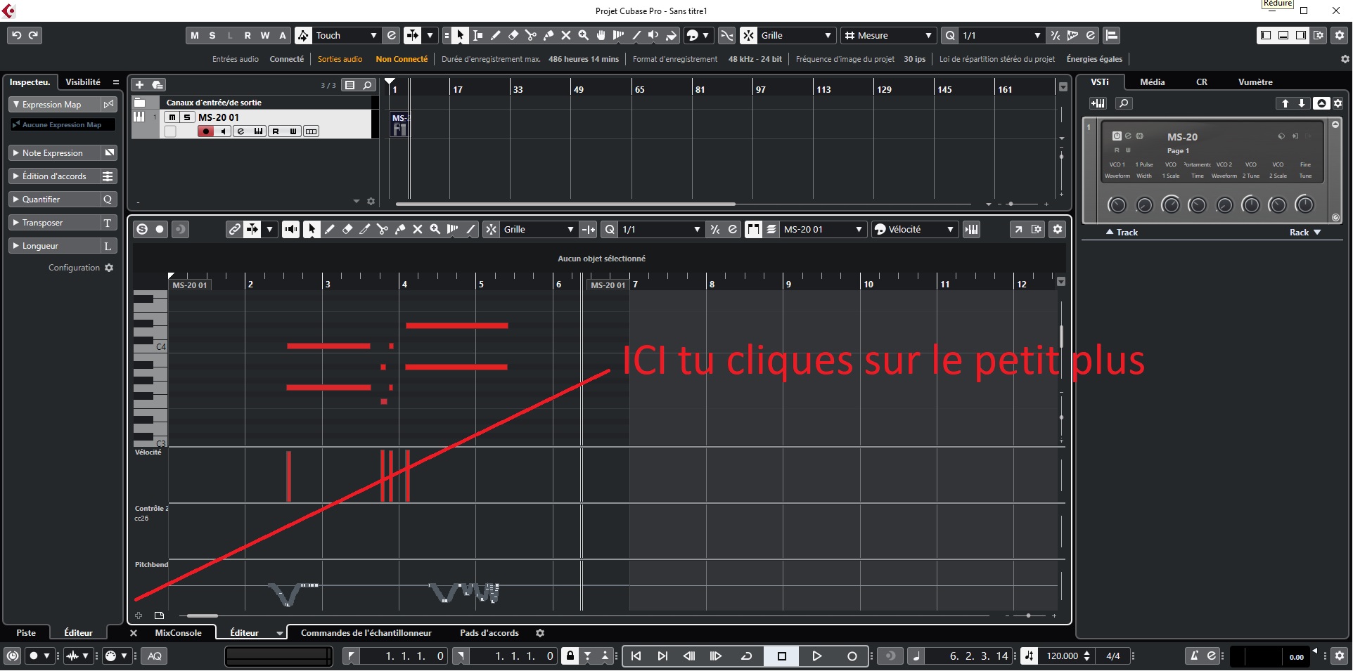 1entrer dans le keyedit