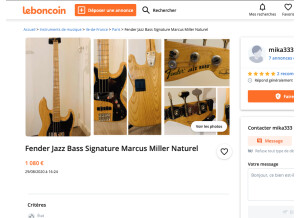 Fender Marcus Miller Jazz Bass (11438)