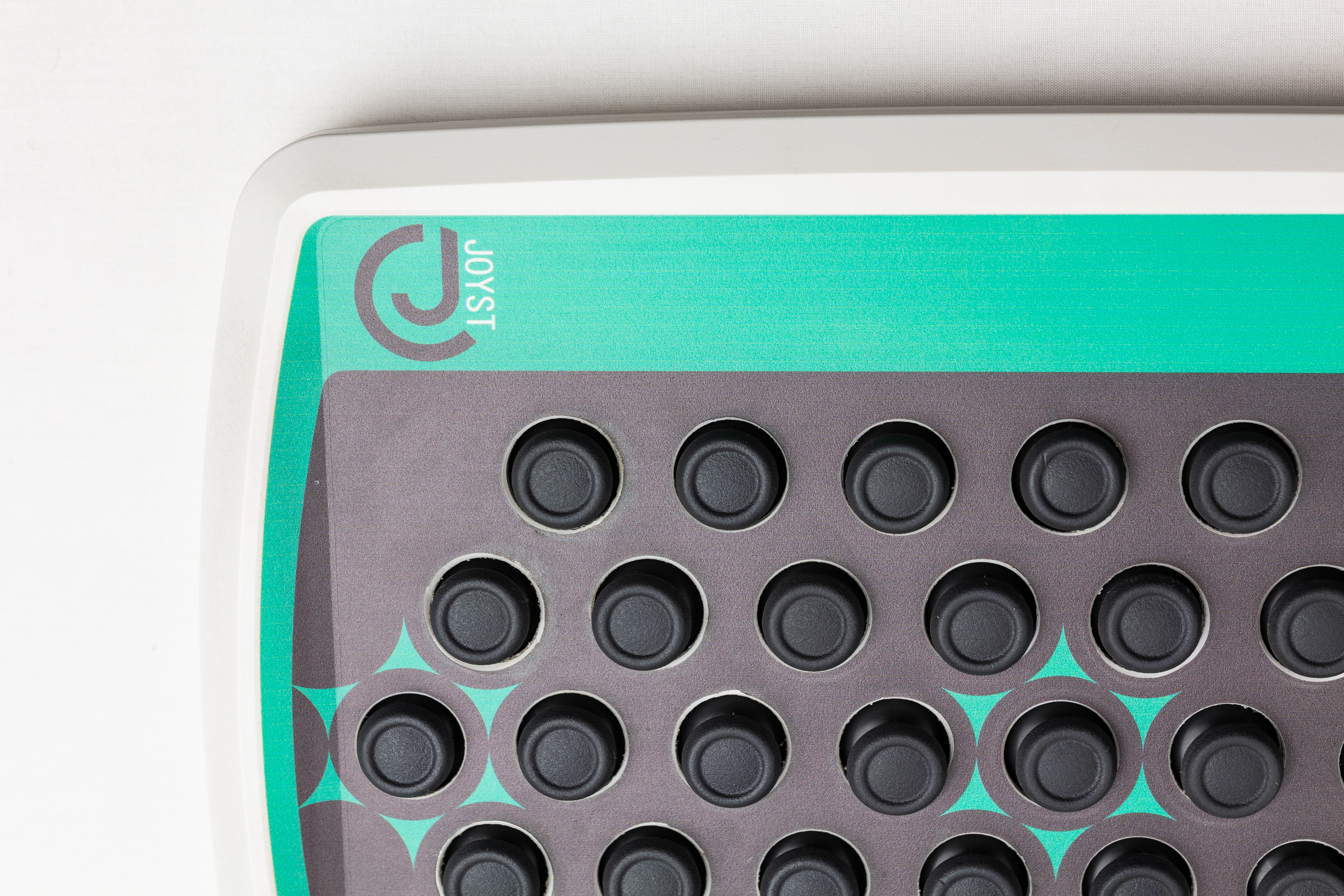 Product shot close on logo