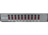 Dispatching ARIANE DS10 : 10 interrupteurs lumineux, avec fusibles 6,3A par canal, rack 19" 2U