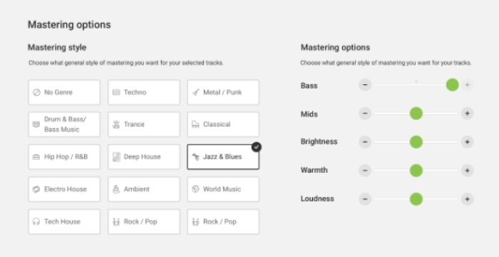 iMusician Mastering en ligne : Mastering Options.PNG iMusician Mastering en ligne : Mastering Options.PNG