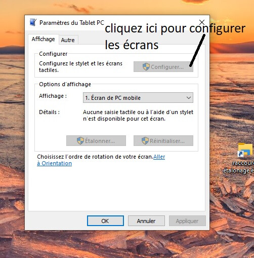 je cliquer sur mon raccourci et je cofigure mes écrans je cliquer sur mon raccourci et je cofigure mes écrans