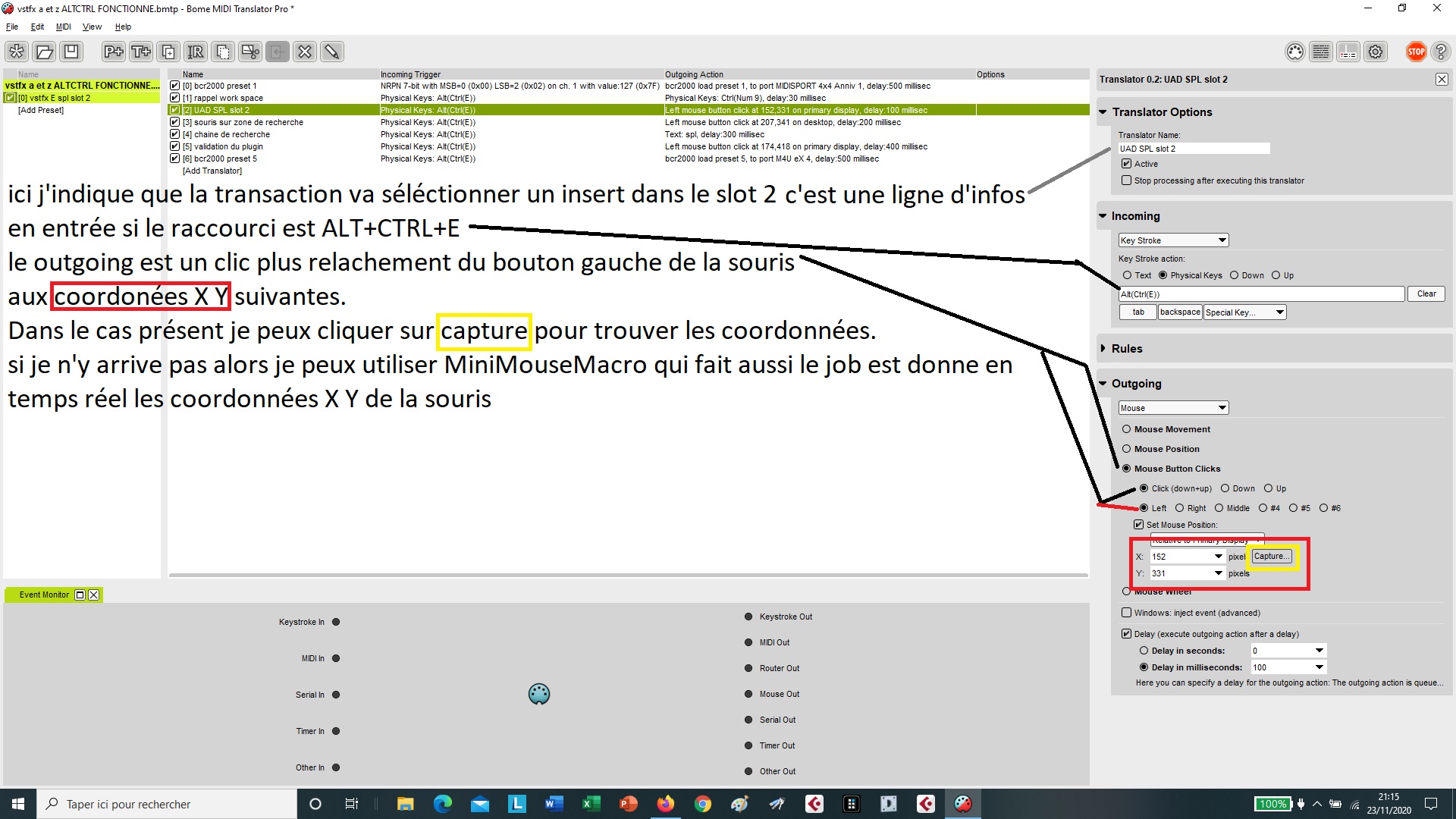 004 je selectionne le slot 2 pour inserer mon plugin