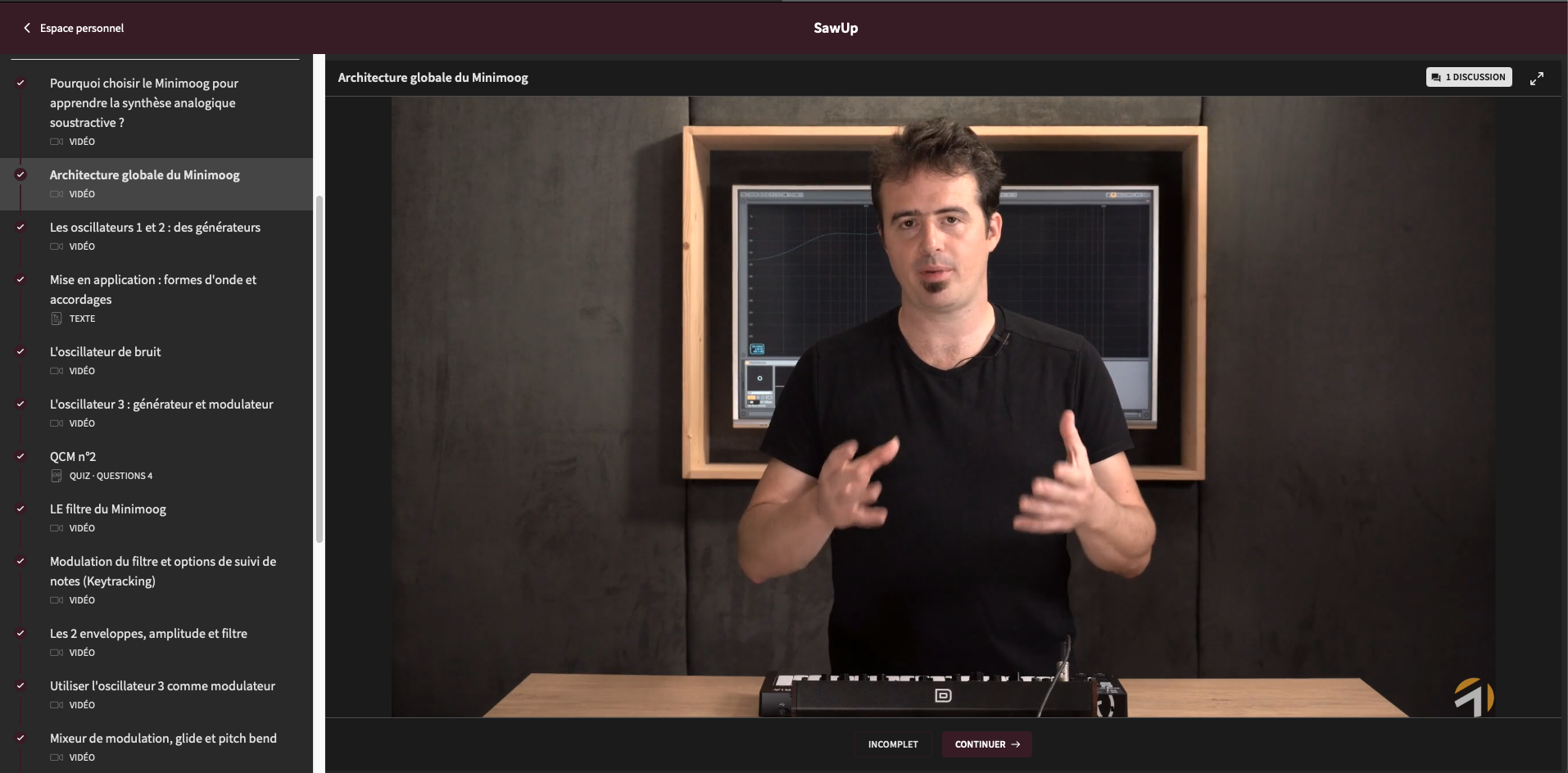 SawUp Design sonore avec le Minimoog (et ses clones)