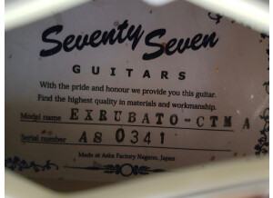 Seventy Seven Guitars EXRUBATO-CTM (32204)